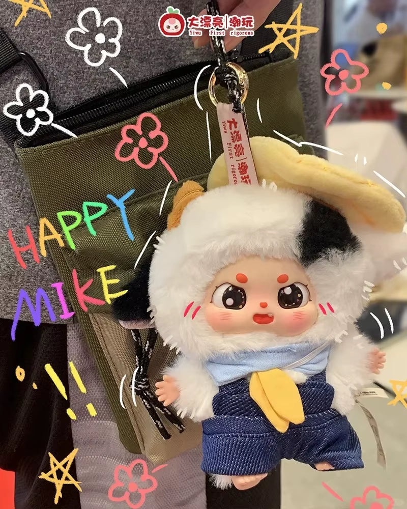 Baby Three New IP Chubby Bean What Should I Eat Today Series Blind Box Cute Backpack Pendant Collection Mysterious Box Gift