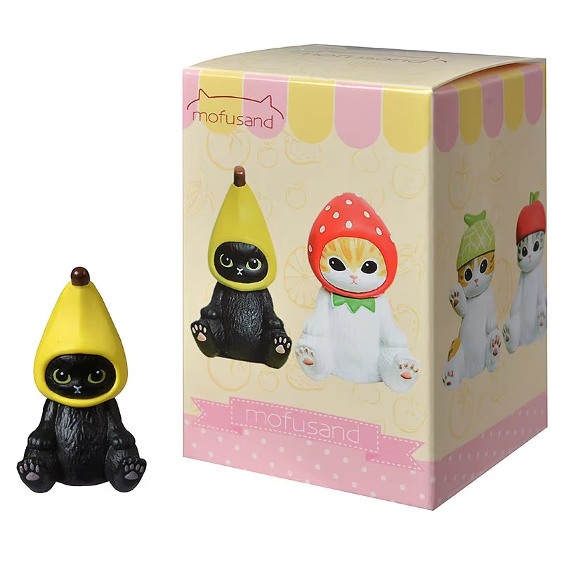 Mofusand Shark Cat Blind Box Fruit Animal Cute Mini Figures Anime Ornaments Dolls Fans Kid'S Toy Model Christmas Birthday Gifts