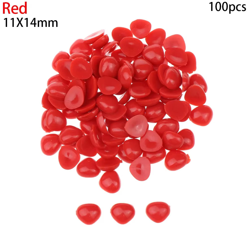 100Pcs/Pack Plastic Triangle Noses for Dolls Toys for Bear Buttons Toy DIY Crafts Safety Child Kids Dolls Nose Accessories