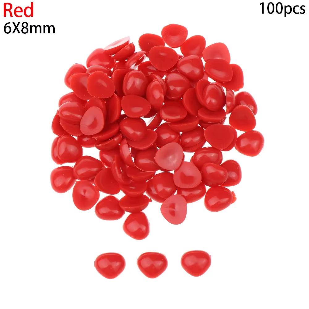 100Pcs/Pack Plastic Triangle Noses for Dolls Toys for Bear Buttons Toy DIY Crafts Safety Child Kids Dolls Nose Accessories