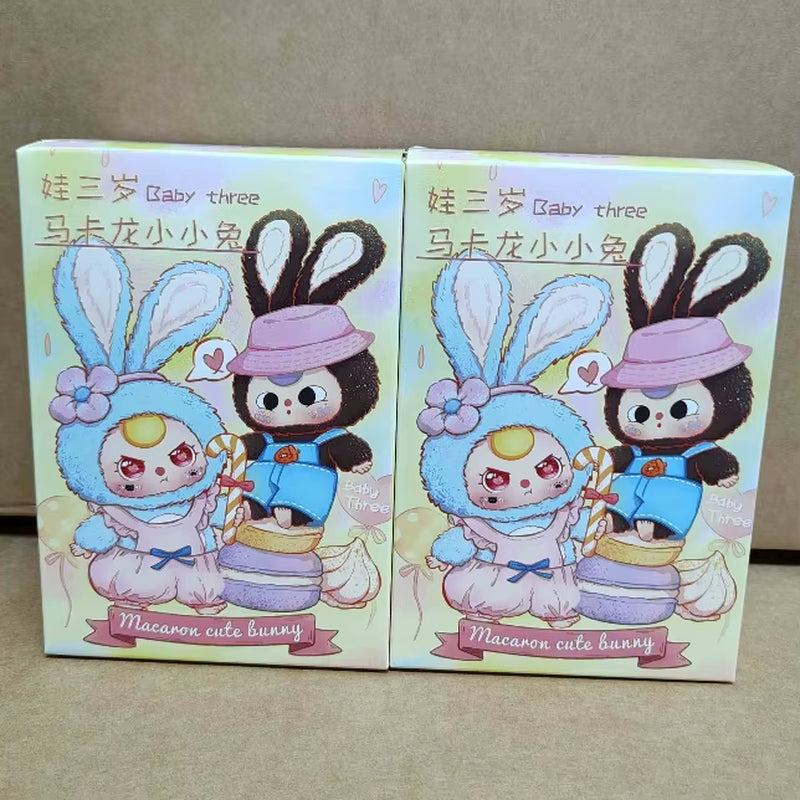 Genuine Baby Three Years Old Macaron Little Rabbit Series Blind Box Tide Play Ornament Pendant Creative Cute Doll Toy Gift