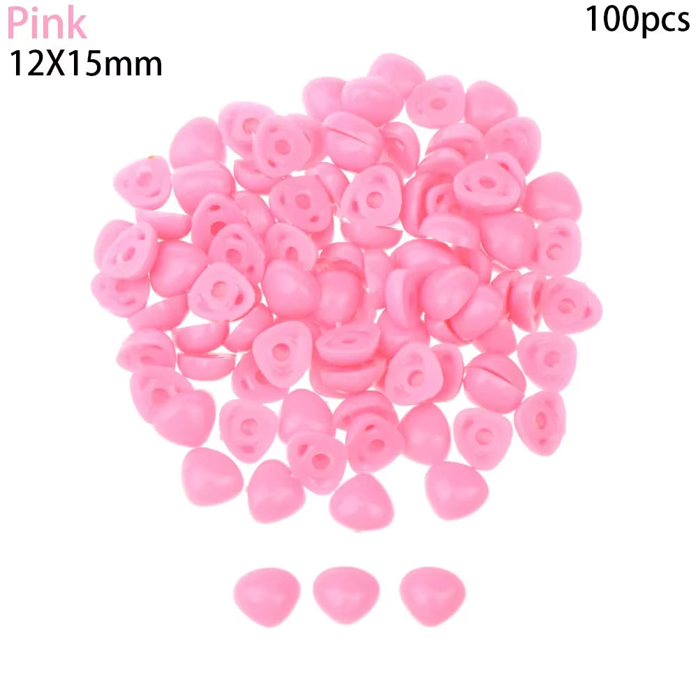 100Pcs/Pack Plastic Triangle Noses for Dolls Toys for Bear Buttons Toy DIY Crafts Safety Child Kids Dolls Nose Accessories