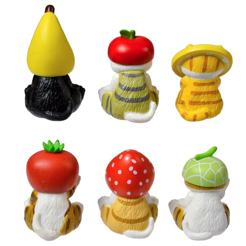 Mofusand Shark Cat Blind Box Fruit Animal Cute Mini Figures Anime Ornaments Dolls Fans Kid'S Toy Model Christmas Birthday Gifts