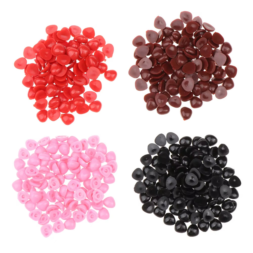 100Pcs/Pack Plastic Triangle Noses for Dolls Toys for Bear Buttons Toy DIY Crafts Safety Child Kids Dolls Nose Accessories