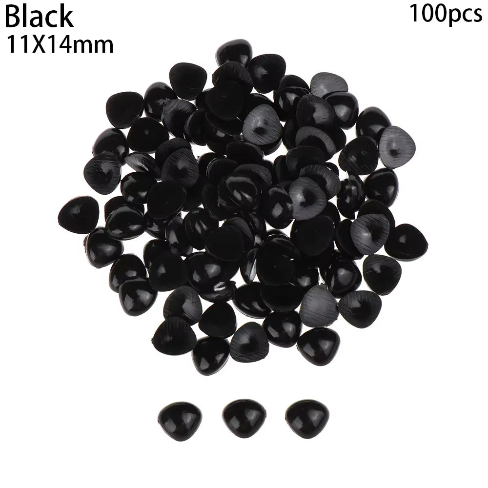 100Pcs/Pack Plastic Triangle Noses for Dolls Toys for Bear Buttons Toy DIY Crafts Safety Child Kids Dolls Nose Accessories