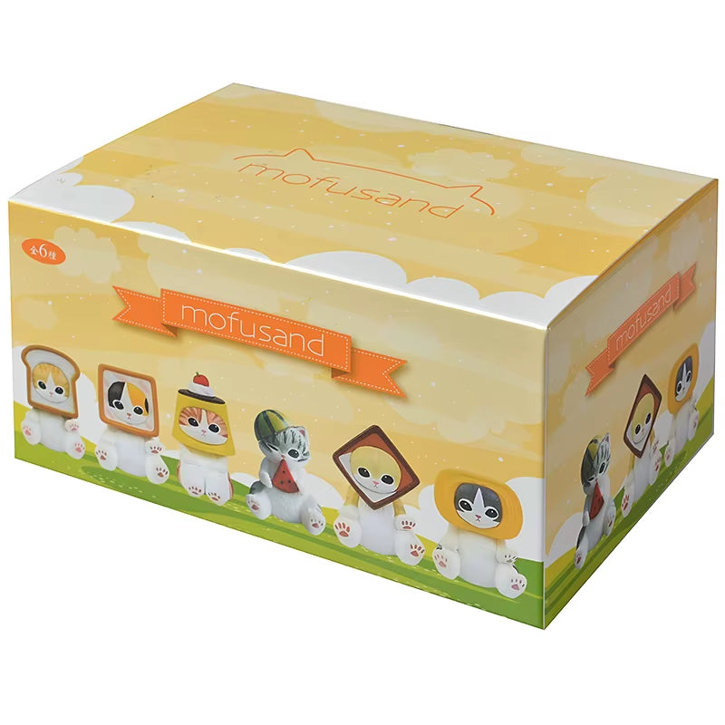 Mofusand Shark Cat Blind Box Fruit Animal Cute Mini Figures Anime Ornaments Dolls Fans Kid'S Toy Model Christmas Birthday Gifts