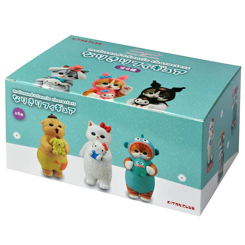 Mofusand Shark Cat Blind Box Fruit Animal Cute Mini Figures Anime Ornaments Dolls Fans Kid'S Toy Model Christmas Birthday Gifts