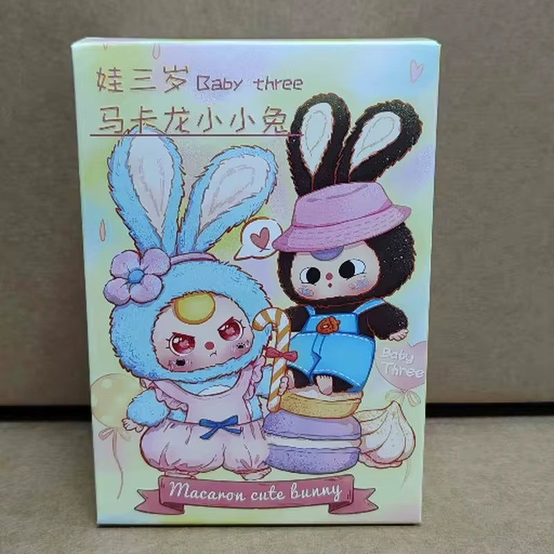 Genuine Baby Three Years Old Macaron Little Rabbit Series Blind Box Tide Play Ornament Pendant Creative Cute Doll Toy Gift