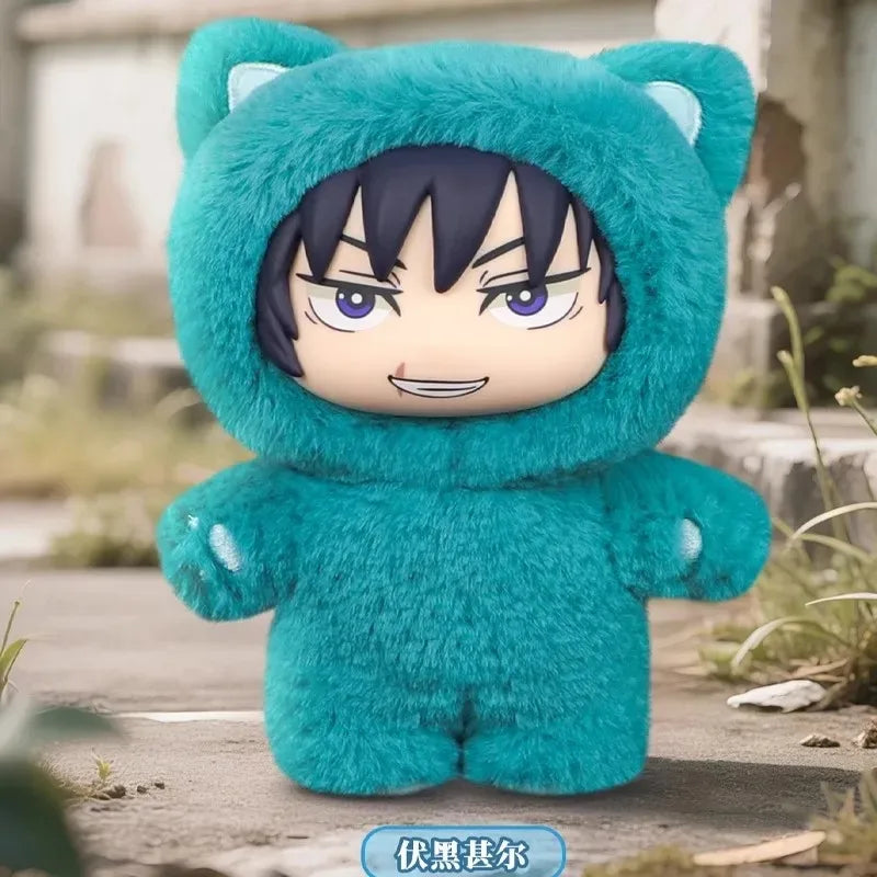 Original  Jujutsu Kaisen 2 Cat Ear Plushie Series Blind Box Mystery Box Anime Figure Room Decoration Collection Kids Gifts