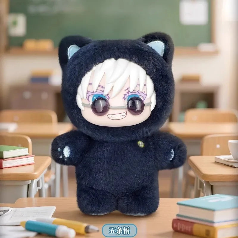 Original  Jujutsu Kaisen 2 Cat Ear Plushie Series Blind Box Mystery Box Anime Figure Room Decoration Collection Kids Gifts