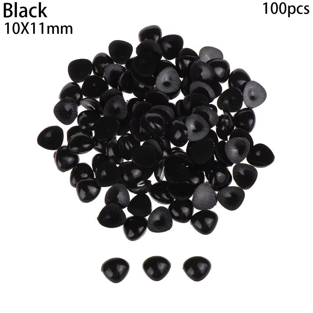 100Pcs/Pack Plastic Triangle Noses for Dolls Toys for Bear Buttons Toy DIY Crafts Safety Child Kids Dolls Nose Accessories