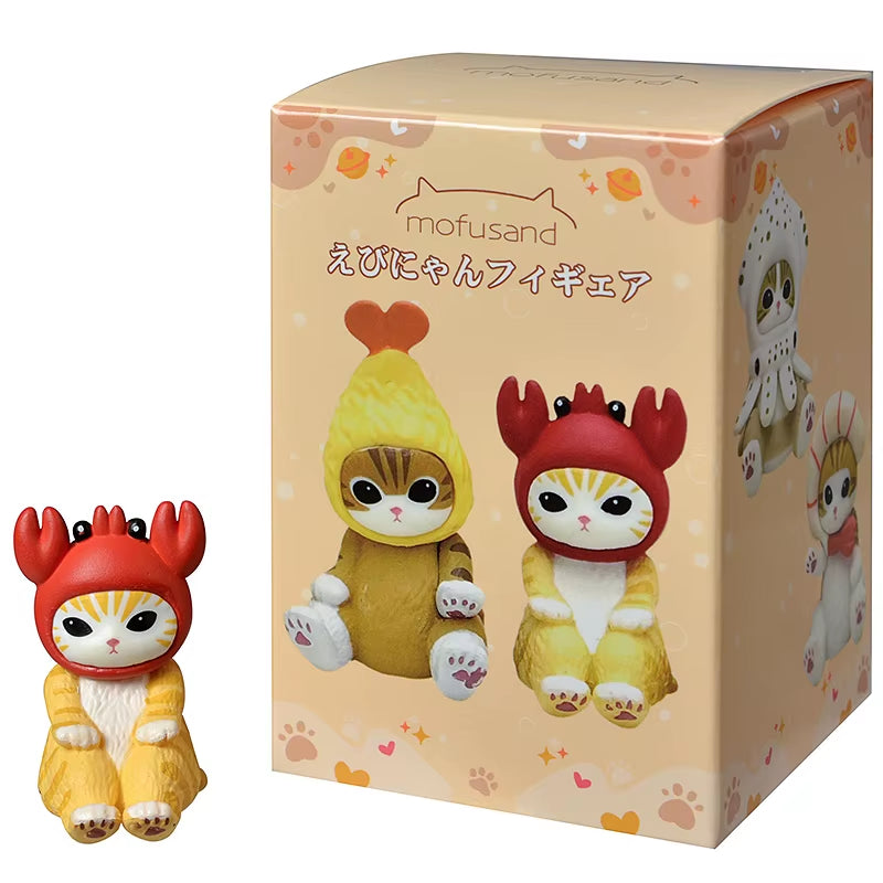 Mofusand Shark Cat Blind Box Fruit Animal Cute Mini Figures Anime Ornaments Dolls Fans Kid'S Toy Model Christmas Birthday Gifts