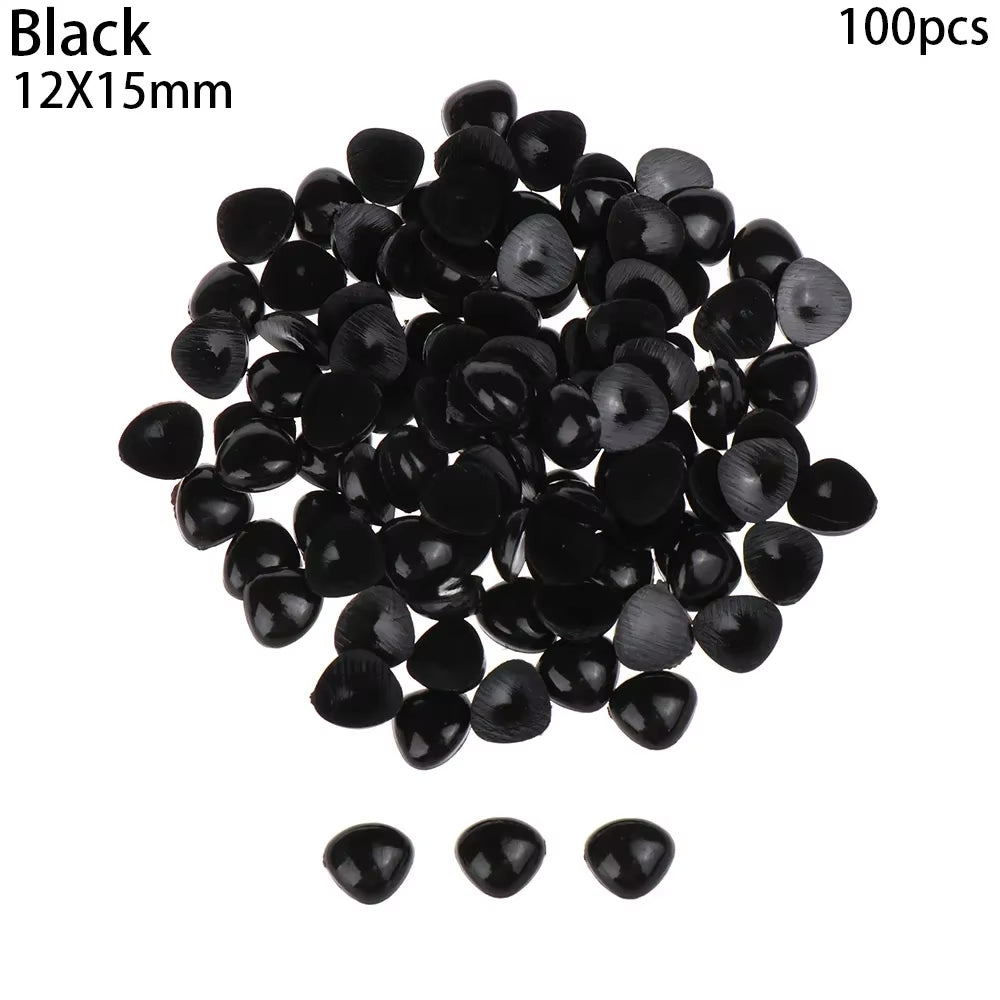 100Pcs/Pack Plastic Triangle Noses for Dolls Toys for Bear Buttons Toy DIY Crafts Safety Child Kids Dolls Nose Accessories