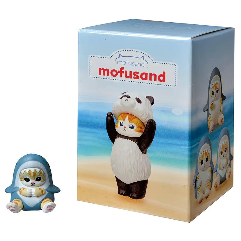 Mofusand Shark Cat Blind Box Fruit Animal Cute Mini Figures Anime Ornaments Dolls Fans Kid'S Toy Model Christmas Birthday Gifts